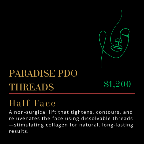 PDO Threads, half face- ONE LOVE BIRTHDAY