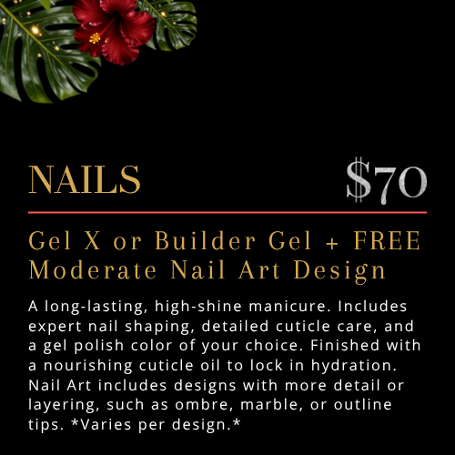 Gel X or Builder Gel + FREE Design - ONE LOVE