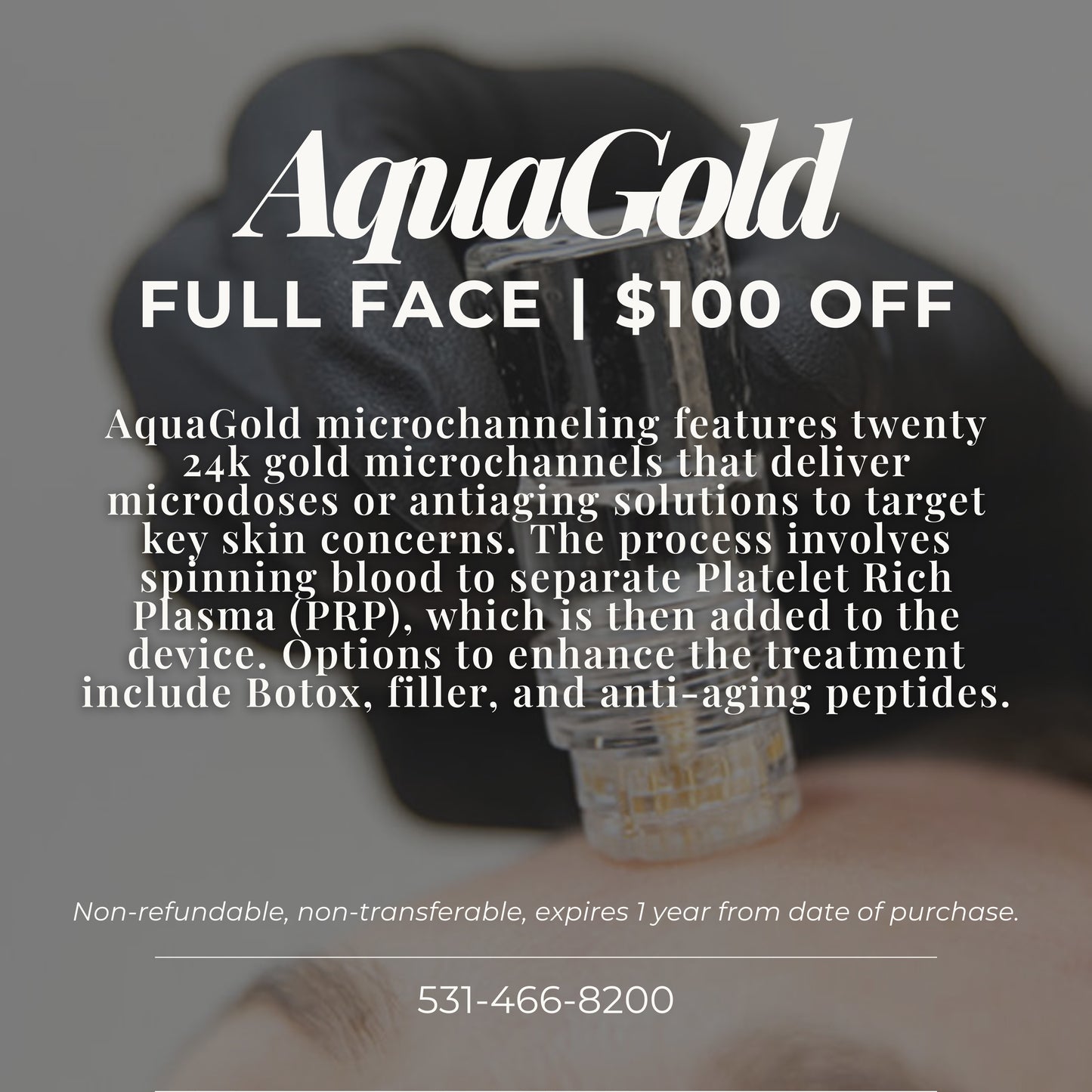 AquaGold microchanneling sale at Sakoon The Spa, best medical spa and day spa in Omaha, Nebraska. Anti-aging treatment for skin texture, wrinkles treatment, and skincare benefits.