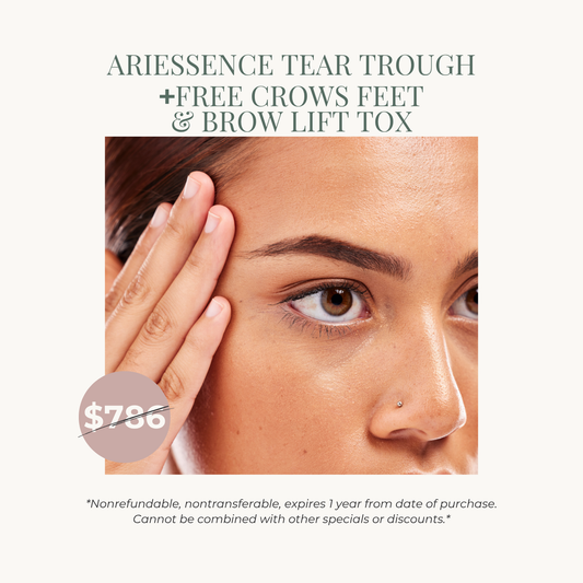 Ariessence PDGF Tear Trough and neurotoxin sake at Sakoon The Spa, top medical spa and day spa in Omaha, Nebraska.